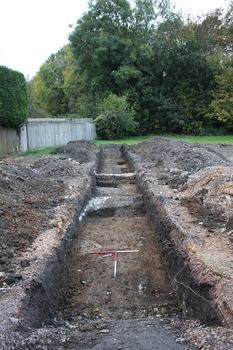 Trench shot looking NW