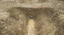 Thumbnail of S facing section of enclosure ditch slot [198]