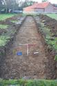 Thumbnail of North-west facing shot of Trench 1 (1m x 1m scale)