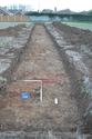 Thumbnail of South facing shot of Trench 18 (1m x 1m scale)