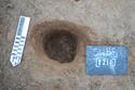 Thumbnail of Post-Excavation shot of posthole [1212] (0.2m scale)