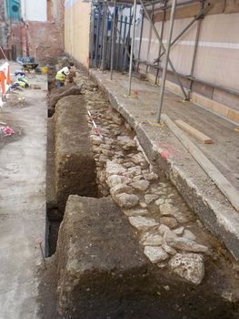 Area 4 wall 4050, view towards east