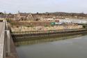 Thumbnail of General view of south face of the wall and tow path in March 2021 prior to demolition of the wall, viewed from Windsor Road Bridge and looking NE, no scales.