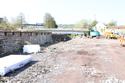 Thumbnail of General view of N. face of earliest section of ashlar wall looking W towards Windsor Road Bridge, no scales.