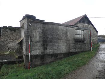 Historic Building Recording at Withygate Farm, Devon: View of 20th century garage block, east elevation