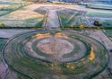 Thumbnail of Figure 13: aligned entrances through the central and southern Class II henges at Thornborough (courtesy of www.swiftdrones.co.uk.)