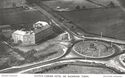 Thumbnail of Figure 105: Scotch Corner ‘road circus’ with central (?)World War II bunker, taken after 1939.