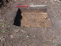 Thumbnail of SE facing section of Test Pit 13