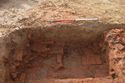 Thumbnail of N-Facing section of slot 5 Trench 1, wall (A0159), floor (A0158)