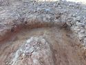 Thumbnail of E. facing section of Pit [1080] and Gully [1082] Area B