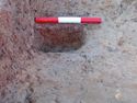 Thumbnail of E. facing section of Posthole [1392] (1393) Area B