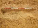 Thumbnail of E. facing section of Pits [1774] and [1776] Area B