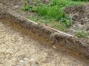 Thumbnail of E-facing pre-excavation photo of section of trench A16