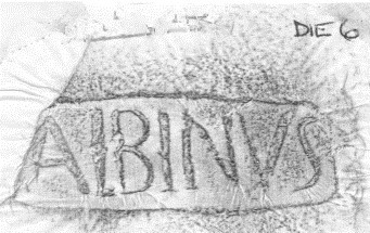 Figure 1 Rubbing of a stamp of the potter Albinus