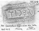 Thumbnail of Rubbing of G.ATTIVS MARINVS die 3A from Castleford 34K