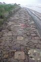 Thumbnail of Rails and stone surface looking northwest