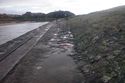 Thumbnail of Rails and stone surface looking southeast