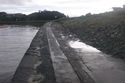 Thumbnail of Rails and stone surface looking southeast