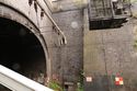 Thumbnail of The northern extent of the eastern wall of the approach to the western Parkway Tunnel, viewed from the west