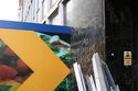 Thumbnail of Detail of Transport Salaried Staffs Association sign at principle outside entrance foyer, viewed from north