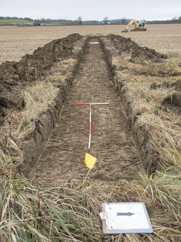 View to W, Tr 22, Trench shot, 1x1m 1x2m