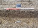 Thumbnail of South-east facing sample section of trench 3 (1m scale)
