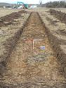 Thumbnail of South facing shot of trench 11 (1m x 1m scale)