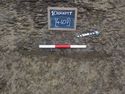 Thumbnail of East facing section of possible pit [4607] (0.3m scale)