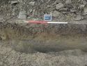 Thumbnail of South-east facing section of ditches [1613] and [1609] (1m scale)