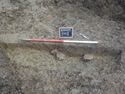 Thumbnail of South-west facing section of ditch [1703] (1m scale)