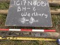 Thumbnail of BH5 contact between gravel and humic clay st 2.82m ID board reads BH6
