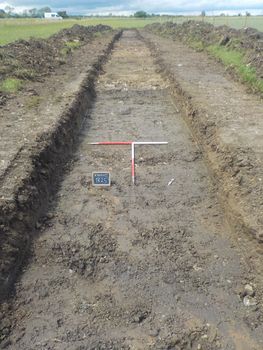 Shot of trench 25 taken during the evaluations at Lower Radbourne.