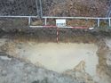 Thumbnail of Photo 1010245 west facing section of furrow within trench 11 taken at Hunts Green Farm
