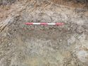 Thumbnail of Photo 1010261 southwest view of natural feature in trench 76 at Hunts Green Farm