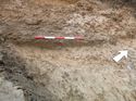 Thumbnail of Photo 1010271 northeast facing section of pit [906902] taken at Hunts Green Farm