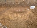 Thumbnail of Photo 1010370 southwest facing section of pit [905405] taken at Hunts Green Farm