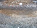 Thumbnail of Photo 1010376 east facing section of natural feature in trench 54 taken at Hunts Green Farm