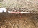 Thumbnail of Photo 1010411 southeast facing representative section of trench 52 taken at Hunts Green Farm