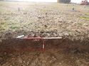 Thumbnail of Photo 1010412 southeast facing representative section of trench 52 taken at Hunts Green Farm