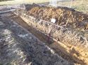 Thumbnail of Photo 1010458 diagonal view of ditch [902007] taken at Hunts Green Farm