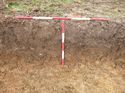 Thumbnail of Photo 1010572 southeast facing representative section of trench 71 taken at Hunts Green Farm