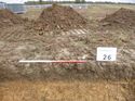 Thumbnail of Photo 1010675 north facing representative section of trench 26 taken at Hunts Green Farm