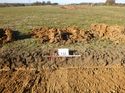 Thumbnail of Photo 1010755 south facing representative section of trench 132 taken at Hunts Green Farm