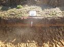 Thumbnail of Photo 1010766 north facing representative section of trench 137 taken at Hunts Green Farm