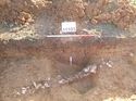Thumbnail of Photo 1010767 north facing section of land drain [911103] and ditch terminus [911108] taken at Hunts Green Farm