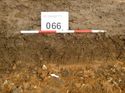 Thumbnail of Photo 1010844 west facing representative section of trench 66 taken at Hunts Green Farm