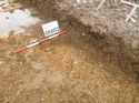 Thumbnail of Photo 1010871 east facing section of pit [906602] take at Hunts Green Farm