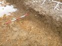 Thumbnail of Photo 1010872 east facing section of pit [906602] take at Hunts Green Farm