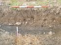 Thumbnail of Photo 1010986 east facing section of pit [913512] taken at Hunts Green Farm