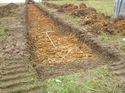 Thumbnail of Photo 1020122 northeast facing representative section of trench 112 taken at Hunts Green Farm